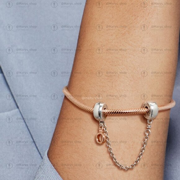 Pandora Dangling Crown O Safety Chain Charm - Picture 2 of 2